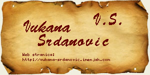Vukana Srdanović vizit kartica